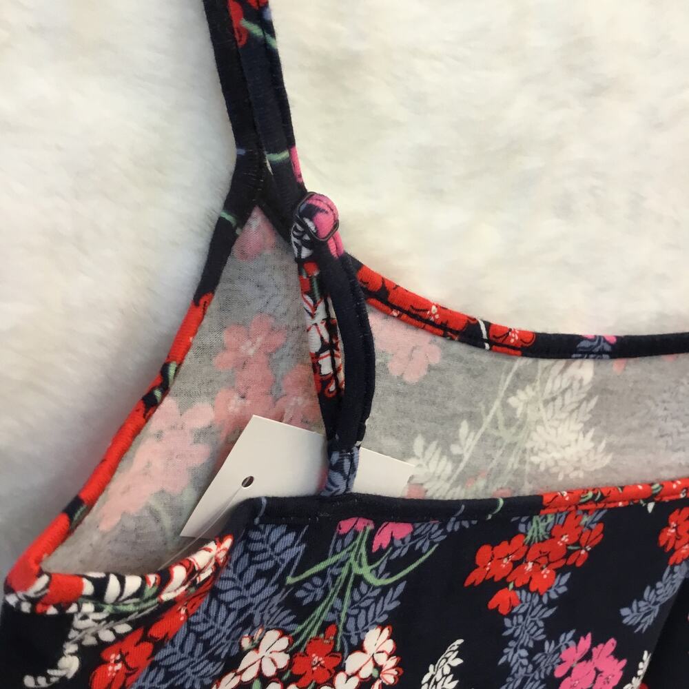 LOFT Blue & Red Floral Scoop Neck Cami - Picture 10 of 12